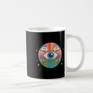 Trippy Old White Hipe Retro Psychedelic Art Coffee Mug