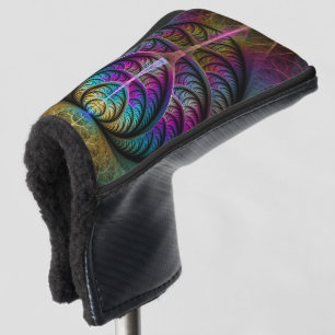 Trippy Patterned Colourful Abstract Fractal Art Golf Head Cover