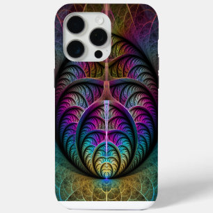 Trippy Patterned Colourful Abstract Fractal Art iPhone 15 Pro Max Case