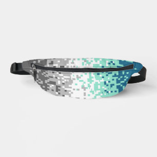 Trippy Pixelated Abstract Frayromantic Pride Flag  Fanny Pack