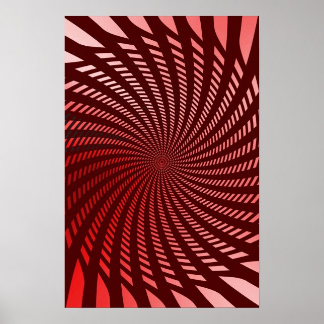 Trippy Poster: Abstract Red Poster (Front)