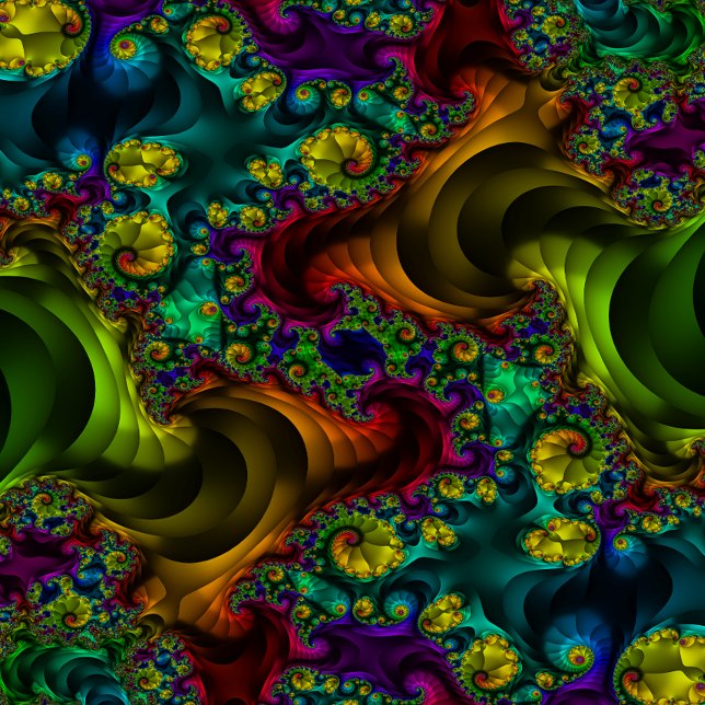Trippy Psychedelic Fractal Rainbow Sticker (Creator Uploaded)