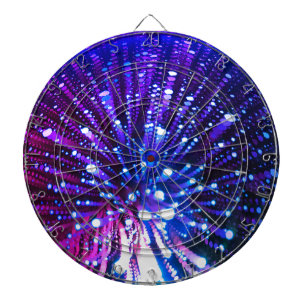 Trippy Psychedelic Optical Illusion Space Galaxy Dartboard