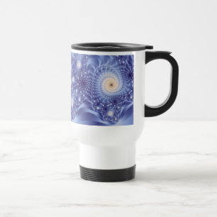 Trippy Psychedelic Starstorm Fine Fractal Travel Mug