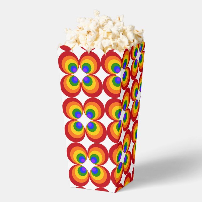 Trippy Rainbow Flowers Favor Box (Popped)