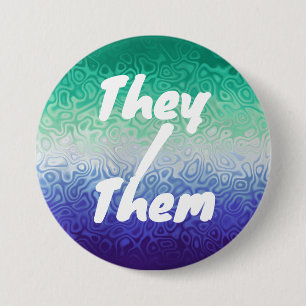 Trippy Ripply Funky Boho MLM Men Loving Men Pride 3 Inch Round Button