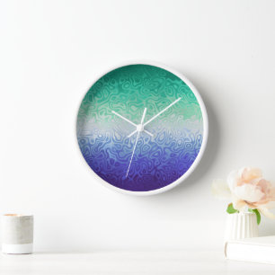 Trippy Ripply Funky Boho MLM Men Loving Men Pride Clock