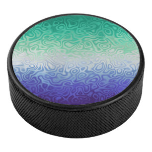Trippy Ripply Funky Boho MLM Men Loving Men Pride Hockey Puck