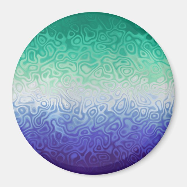 Trippy Ripply Funky Boho MLM Men Loving Men Pride Magnet (Front)