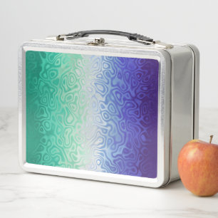 Trippy Ripply Funky Boho MLM Men Loving Men Pride Metal Lunch Box