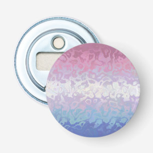 Trippy Ripply Groovy Eccentric Bigender Pride Flag Bottle Opener