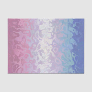 Trippy Ripply Groovy Eccentric Bigender Pride Flag Tissue Paper