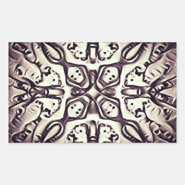 Trippy Skulls sticker (Front)