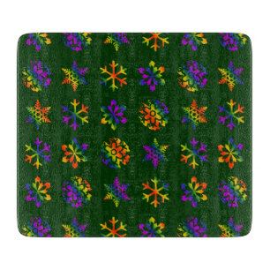 Trippy Snowflakes Cutting Board