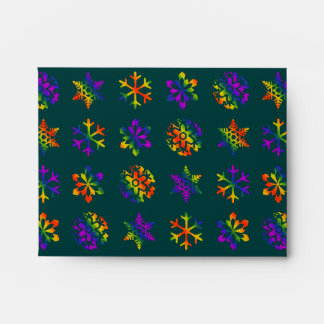 Trippy Snowflakes Envelope