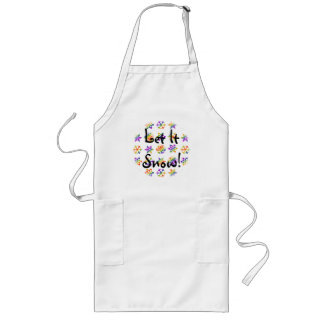 Trippy Snowflakes Long Apron