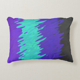 Trippy Squiggly Abstract Alexigender Pride Flag Accent Pillow