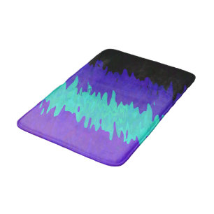 Trippy Squiggly Abstract Alexigender Pride Flag Bath Mat
