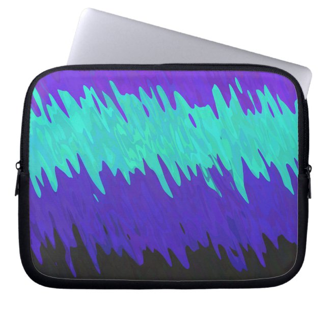 Trippy Squiggly Abstract Alexigender Pride Flag Laptop Sleeve (Front)