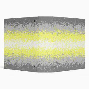 Trippy Squiggly Abstract Demigender Pride Flag Binder