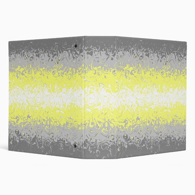 Trippy Squiggly Abstract Demigender Pride Flag Binder (Background)