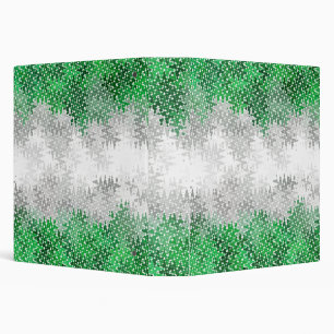 Trippy Squiggly Abstract Grayromantic Pride Flag Binder