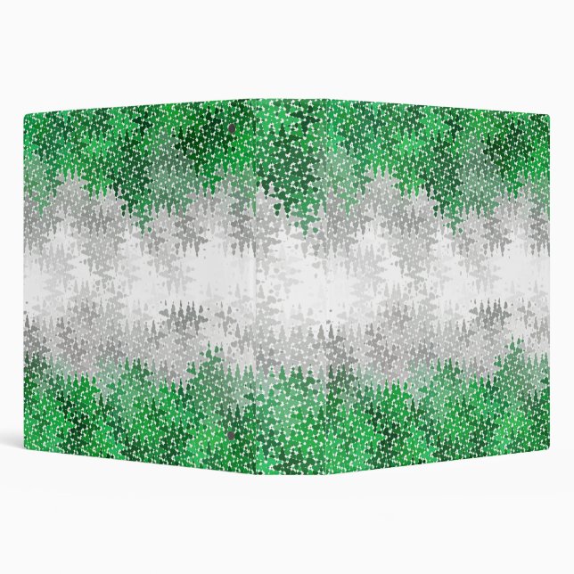 Trippy Squiggly Abstract Grayromantic Pride Flag Binder (Background)