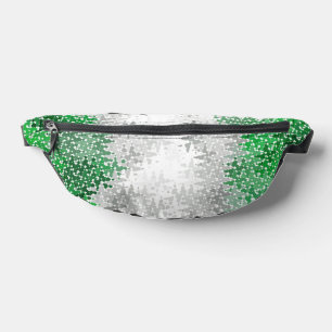 Trippy Squiggly Abstract Grayromantic Pride Flag Fanny Pack