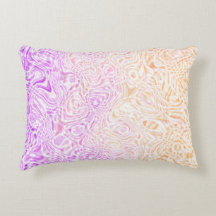 Trippy Squiggly Boho Abstract Trixic Pride Flag Accent Pillow