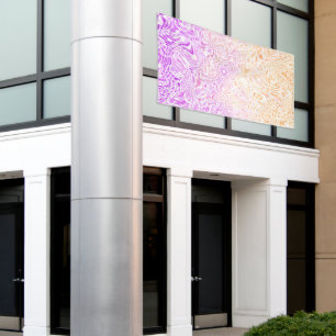 Trippy Squiggly Boho Abstract Trixic Pride Flag Banner