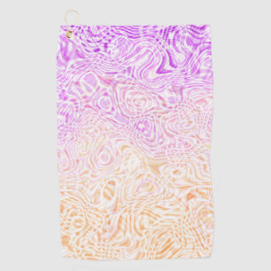 Trippy Squiggly Boho Abstract Trixic Pride Flag Golf Towel