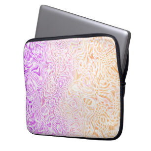 Trippy Squiggly Boho Abstract Trixic Pride Flag Laptop Sleeve