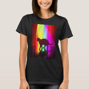 Trippy Surreal Cat Acidwave Aesthetic Surrealism R T-Shirt