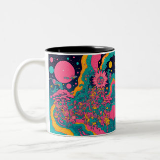 Trippy Two-Tone Coffee Mug