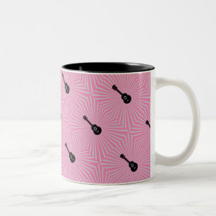 Trippy Ukulele Mug Pink