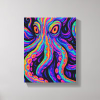 Trippy Vibrant Octopus