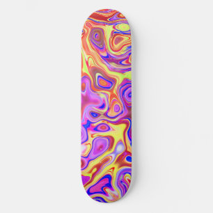 Trippy Vibrant Skateboard
