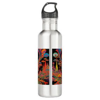 Trippy Vintage 1960s Psychedelic Retro Artwork 710 Ml Water Bottle