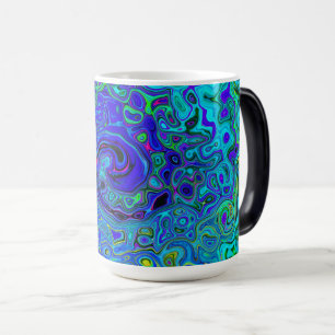 Trippy Violet Blue Abstract Retro Liquid Swirl Magic Mug