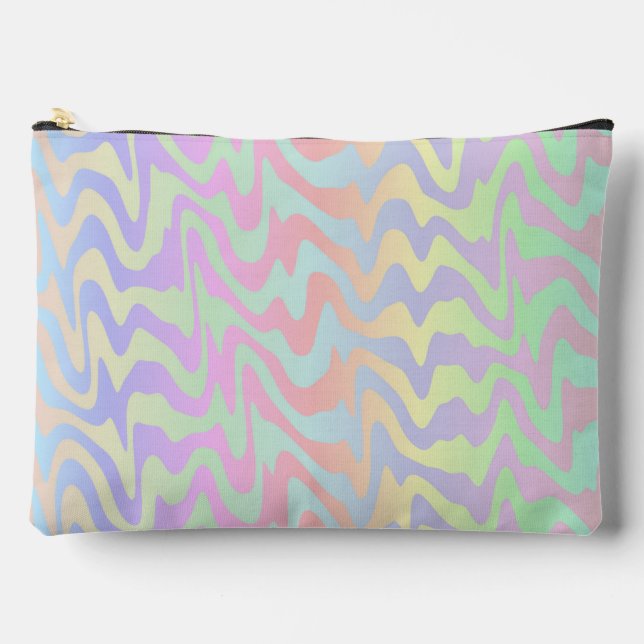 Trippy Waves  Accessory Pouch (Front)