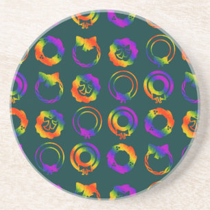 Trippy Wreaths Coaster