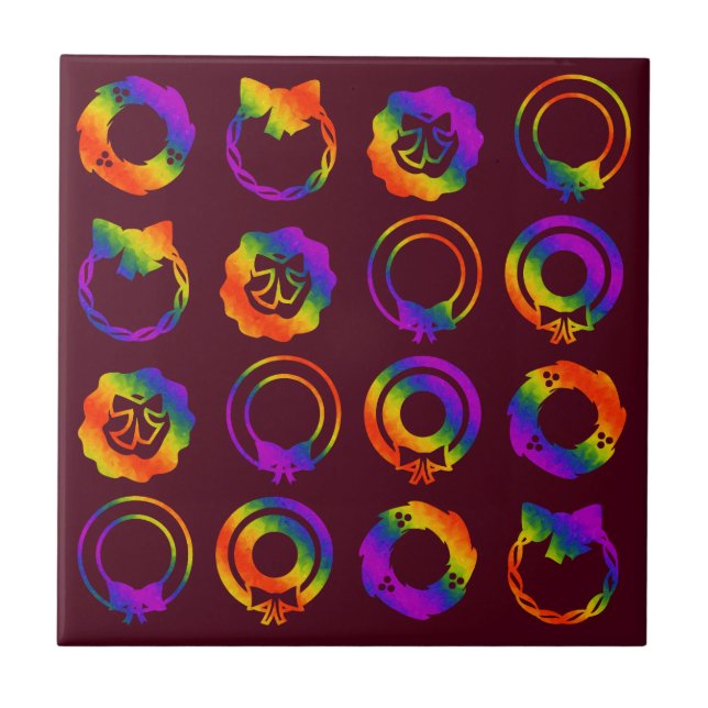 Trippy Wreaths Tile (Front)