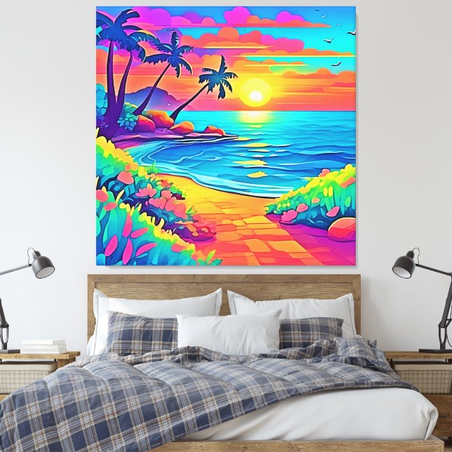 Triptych Canvas Print (Insitu(Bedroom))