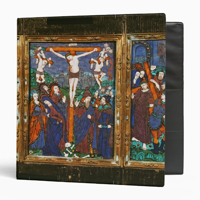 Triptych depicting the Crucifixion, Limousin Binder (Front/Inside)