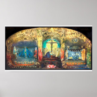 Triptych Grail by Anna May - Rudolf Steiner Poster