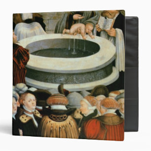 Triptych, left panel, Philipp Melanchthon Binder