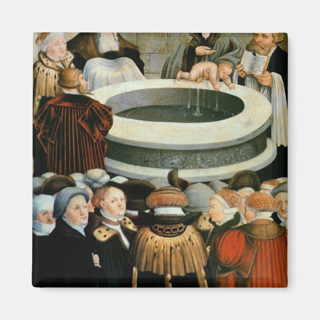 Triptych, left panel, Philipp Melanchthon Magnet (Front)