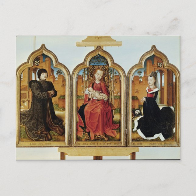 Triptych of Jean de Witte, 1473 Postcard (Front)