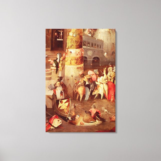 Triptych of the Temptation of St. Anthony Canvas Print (Front)