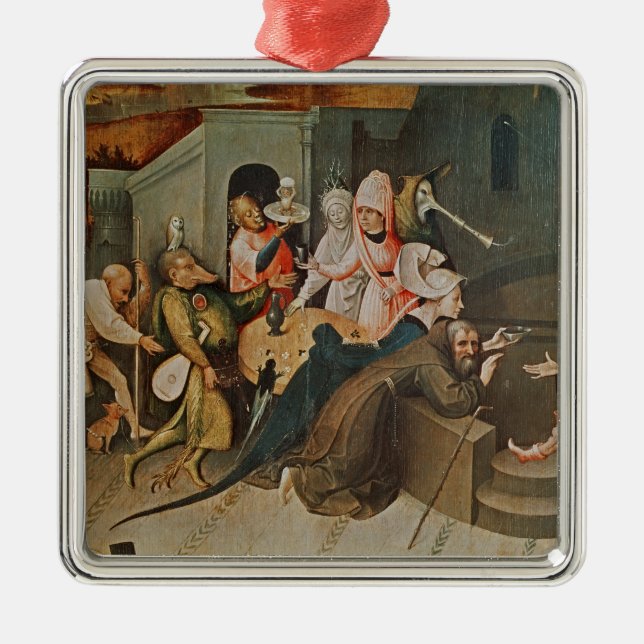 Triptych of the Temptation of St. Anthony Metal Ornament (Front)